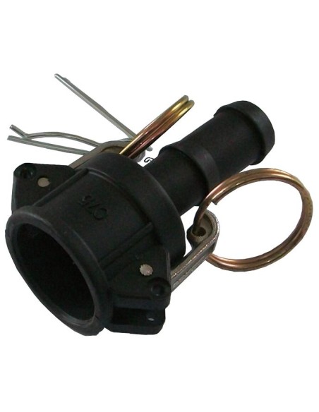 Racor CAMLOCK polipropileno Tipo C. Hembra con espiga